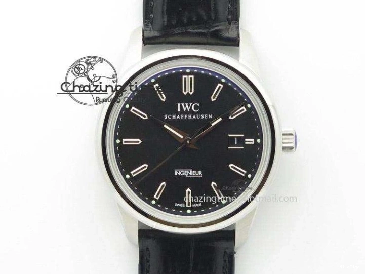 MIROTIME 0124 Timeless Big Pilot Real PR IW500901 ZF 1:1 Best Edition On Black Leather Strap A 7340